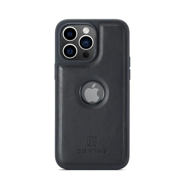 (Til iPhone 12 / iPhone 12 Pro) DG.MING M5 Læder Telefoncover me sort