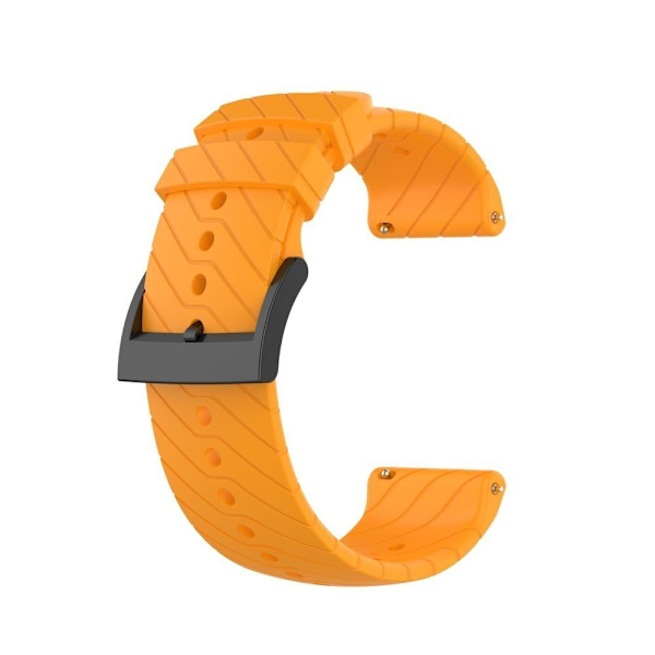 Silikonarmbånd Suunto 9 Suunto 7 24mm sort