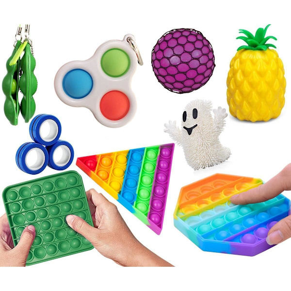 fidget toys pop it stressbollar fidget toys pack/set 10 st