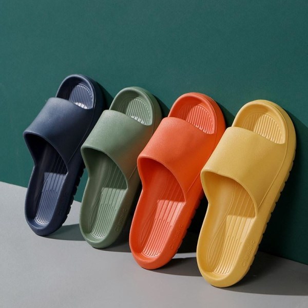 mjuka tofflor slider sandaler skor herr dam massagetofflor mörkgrå 42/43