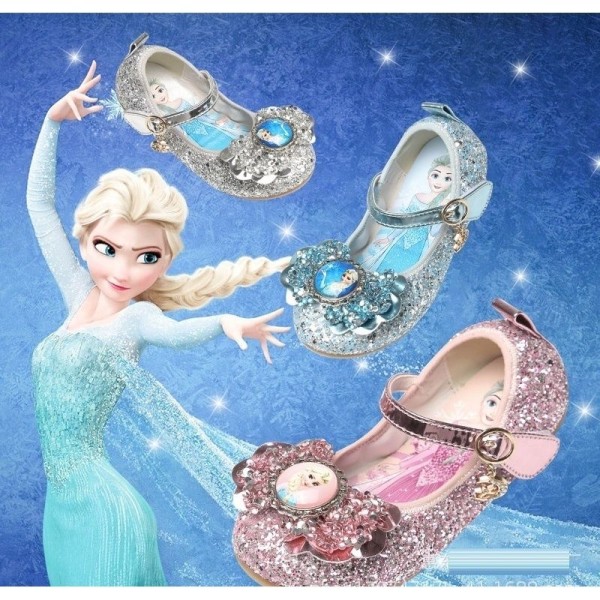 prinsessa elsa skor barn festskor flicka blå 15cm / size23