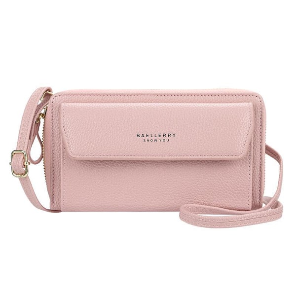 Baellerry Fashion Crossbody Laukut naisille Nahkainen puhelinkotelo musta 21 cm * 11 cm * 4,5 cm