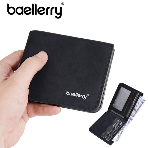Baellerry Minimalist Kort plånbok för män med flera kortplatser blå