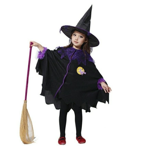 Halloween hekse kostume til faner 100 cm