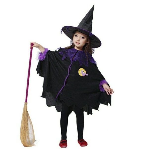 Halloween hekse kostume til faner 150 cm