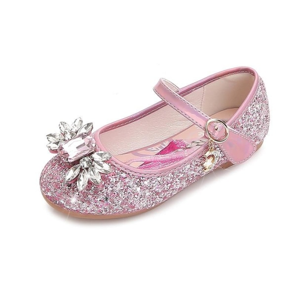 prinsessakengät elsa kengät lasten juhlakengät pinkki 20 cm / koko 33