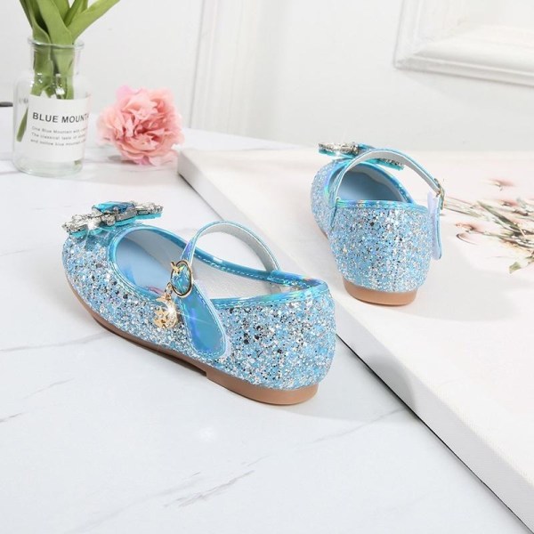 prinsesskor elsa skor barn festskor silverfärgad 16cm / size25