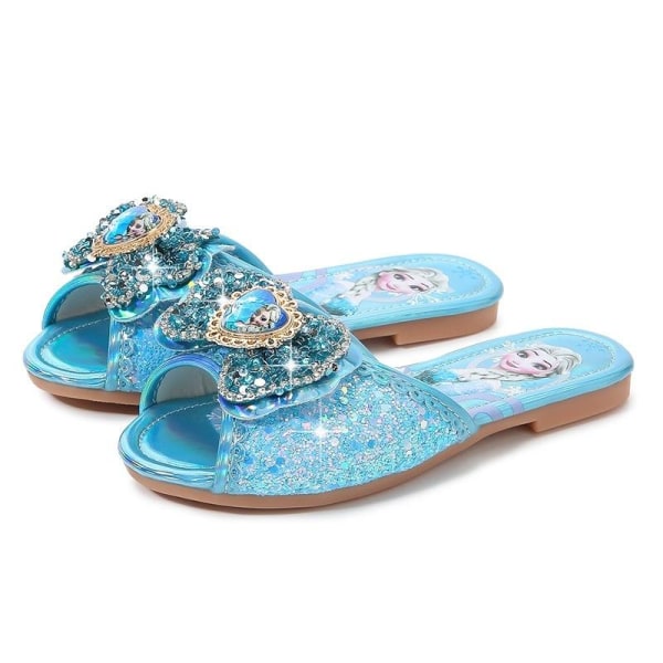prinsessakengät elsa kengät lasten juhlakengät hopeanväriset 21,5 cm / koko 34