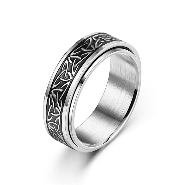Ajaton korroosionkestävä paritus - aito viikinkivaikutteinen design 8mm teräsmaali Nro 8