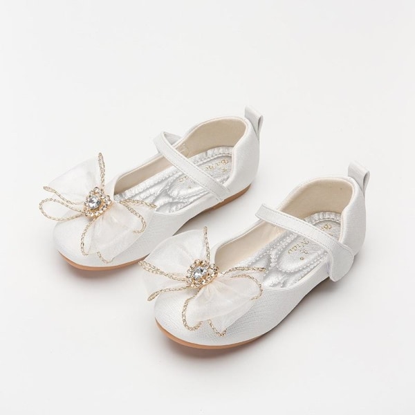 prinsessesko elsa sko børnefestsko sølvfarvede 17 cm / størrelse 27