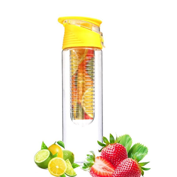 Vandflaske Creative outdoor sports frugtflaske gave gul 700 ml