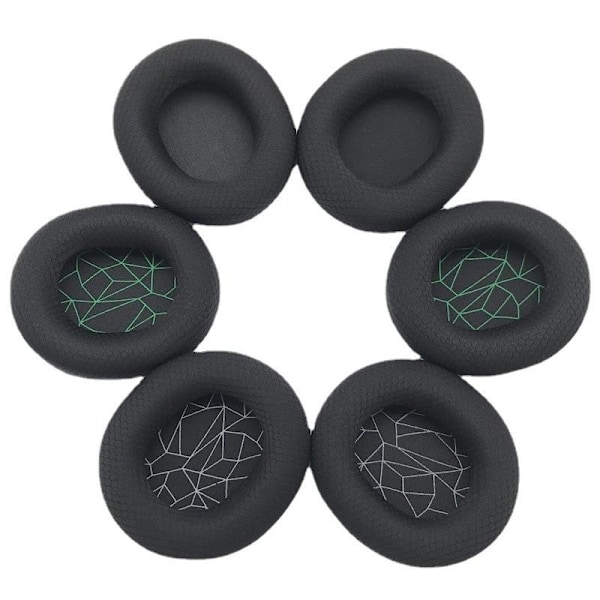ørepuder puder til SteelSeries Arctis 1 3 5 7 9 Pro Raw pude pu sort