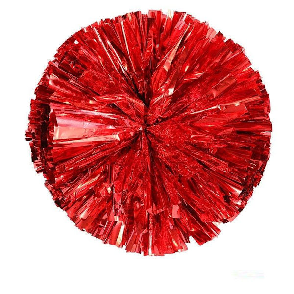 2 cheerleader-cheerleader-pom pom-juhlaurheilupelikilpailuun punainen