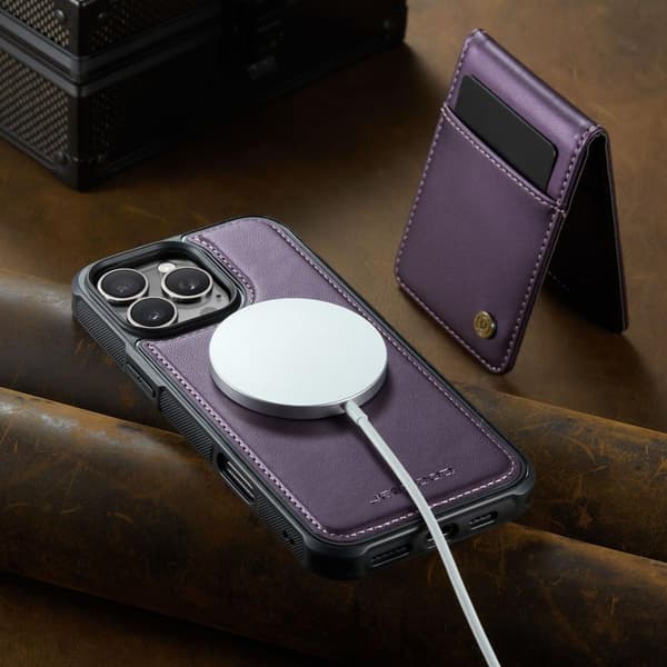 (Til iPhone 16 Plus) Etui med RFID-beskyttelse og aftageligt design grøn
