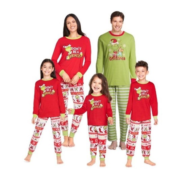 Juletøj Julepyjamas familie pyjamasbukser Julesweater pyjamassæt äiti XL