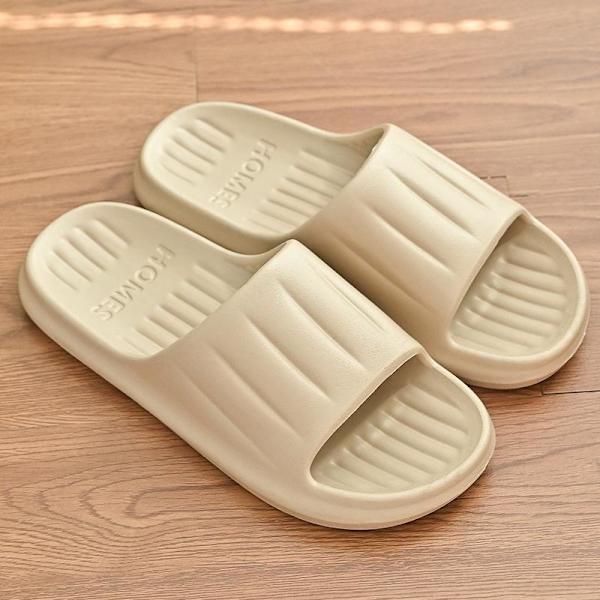 mjuka tofflor slider sandaler skor herr dam massagetofflor guld 42-43