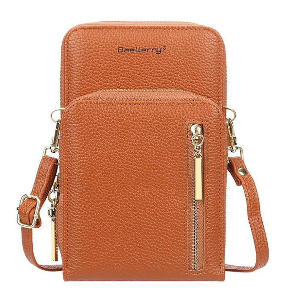 Baellerry Kvinder Skuldertasker Lynlås Telefon Tasker Mode Læder Cross mørkeblå 19 cm * 12 cm * 5 cm