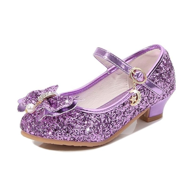 prinsesse elsa sko børn fest sko pige lilla 17,5 cm / størrelse 27