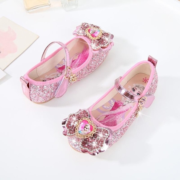 prinsessesko elsa sko børnefestsko pink 16,5 cm / størrelse 26