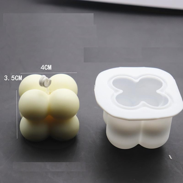 lysform lysforme DIY silikoneform lys 3D Rubiks terning