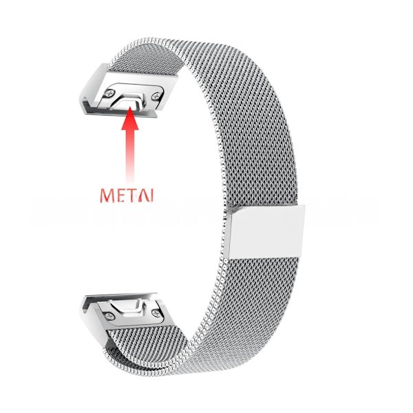 armband stål Garmin Fenix 7s/6s/5s 20mm guld