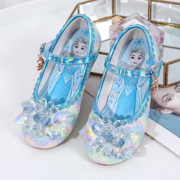 prinsessakengät elsa kengät lasten juhlakengät sininen 19,5 cm / koko 31