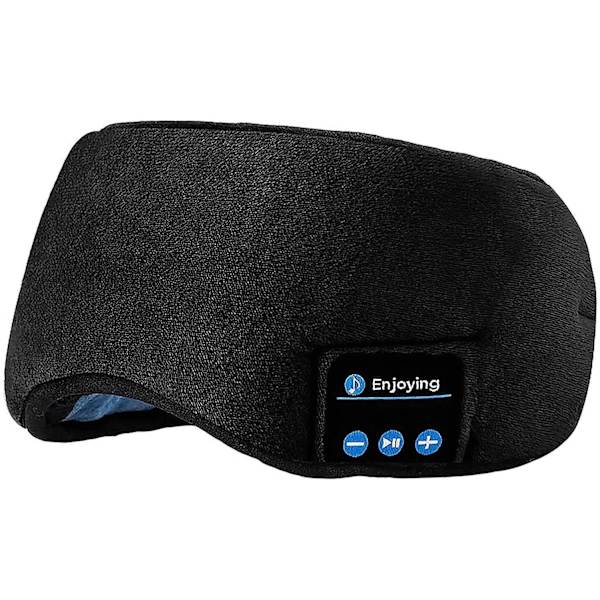 Ögonmask hörlurar sovhörlurar sömnhörlurar music eyemask trådlös 2st Svart