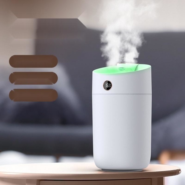 Luftfukter aroma diffuser luftfukter med LED lys x12 hvit