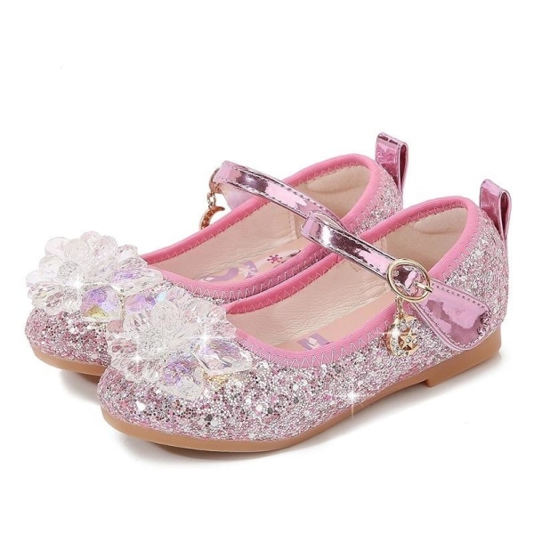 prinsesskor elsa skor barn festskor rosa 21.5cm / size36