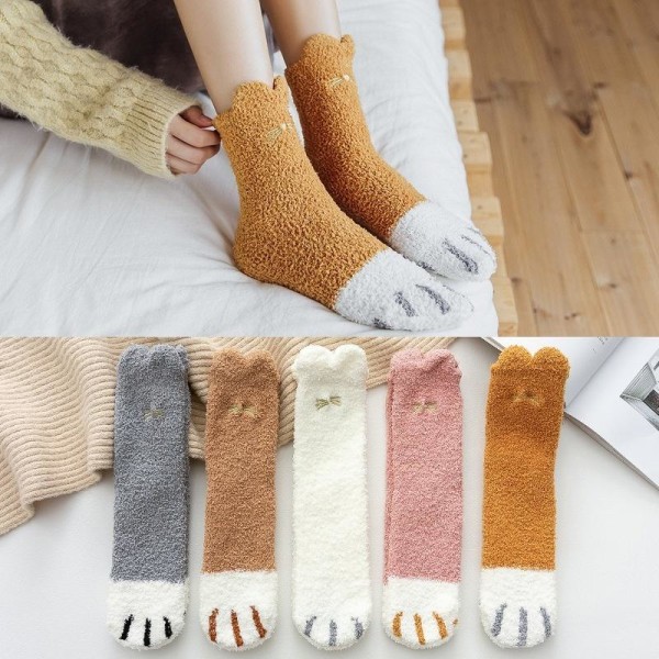 fluffy sokker kvinder dame kvinder vinter sokker pakke 2 par
