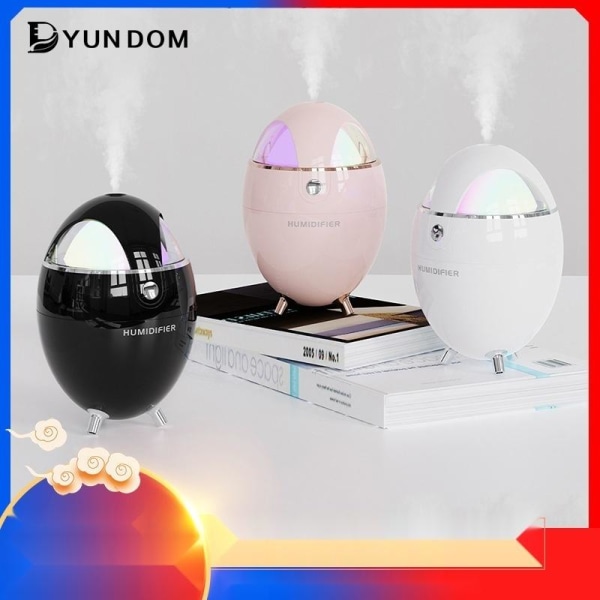 Luftfuktare aroma diffuser humidifier med led-ljus svart