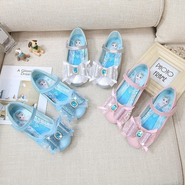 prinsessakengät elsa kengät lasten juhlakengät pinkki 18 cm / koko 29