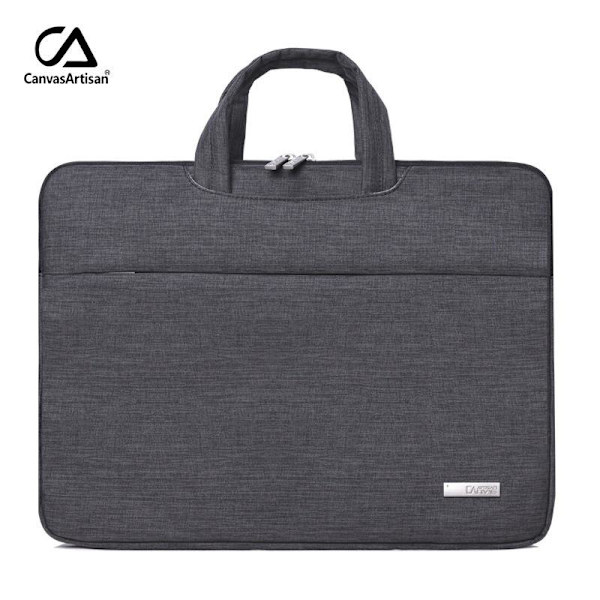 datorväska datorfodral / fodral till laptop bärbar dator mörkgrå 15 tum