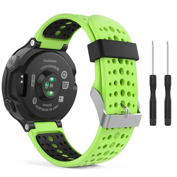 armbånd silikon Garmin Forerunner 220 230 235 Approach S20 svart/gul