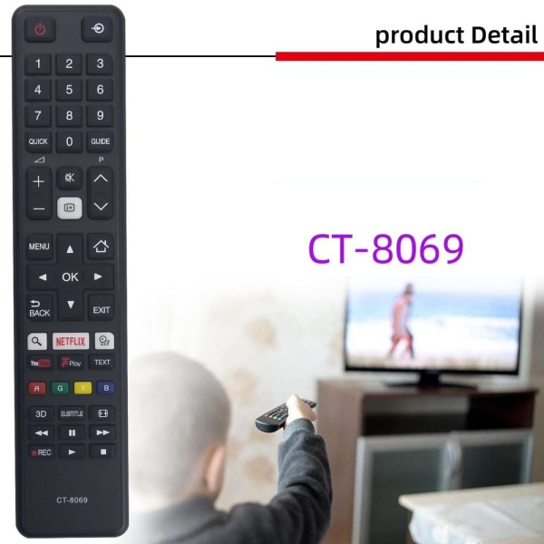 fjärrkontroll ersättning remote för Toshiba CT-8069 CT-8518 CT-8 CT-8069