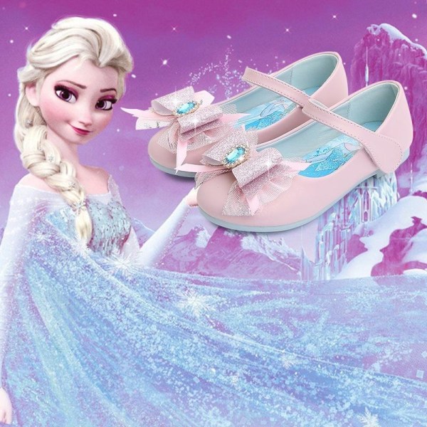 prinsessesko elsa sko børnefestsko pink 15,5 cm / størrelse 24