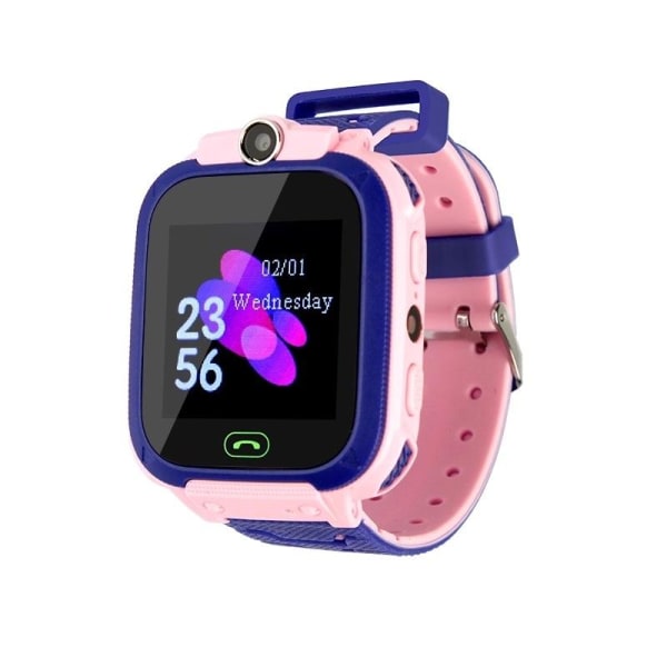 Smartwatch smart ure børn armbånd børn GPS vandtæt lyserød