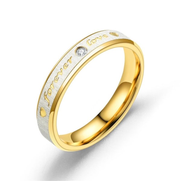 Forever Love Couple Bevel Veil Diamond Ring - Utsökt modering fö 4mm damstorlek 12