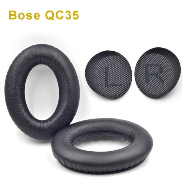 öronkuddar hörlurskuddar kuddar för BOSE QC25/15/2 AE2 Qc35 svart