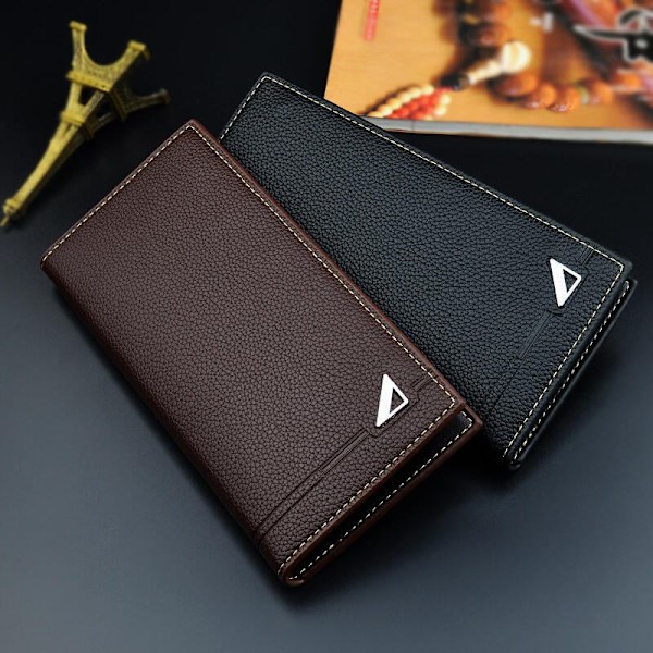Baellerry Herr Business Design Korthållare Plånböcker PU Läder V Kaffe 18.5cm*9cm*1.8cm