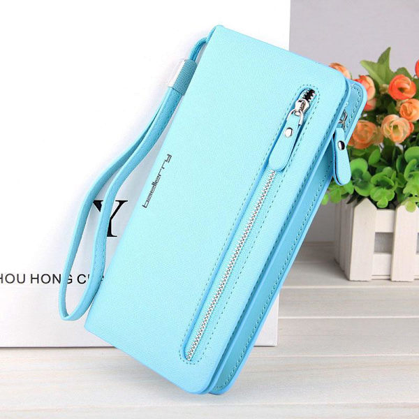 Brand Designer Wallet Women Long Wallets Women Multifunction Car Röd