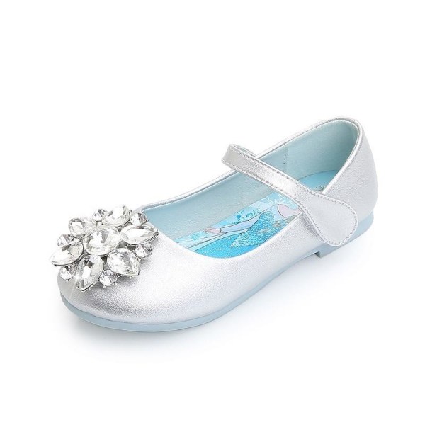 prinsesskor elsa skor barn festskor silverfärgad 19cm / size31