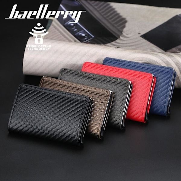 Baellerry Pung med Automatisk Popup-Funktion RFID-Blokering sort