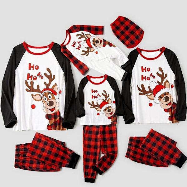 Juletøj Julepyjamas familie pyjamasbukser Julesweater pyjamassæt vauva 6