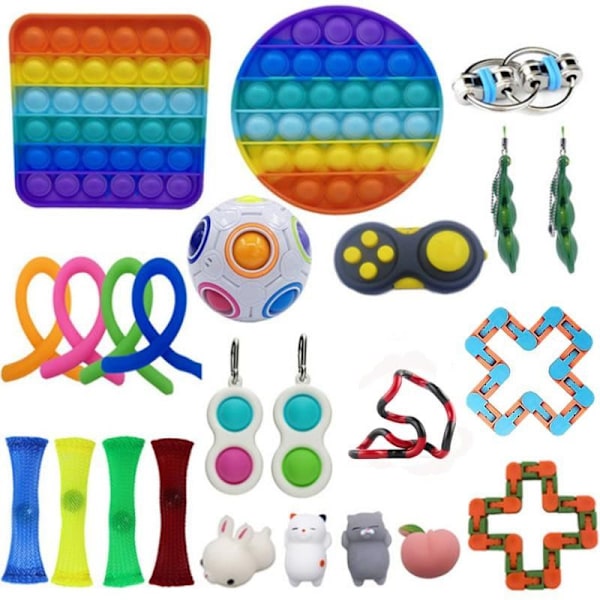 fidget toys pop it stressbollar fidget toys pack/set 24 st