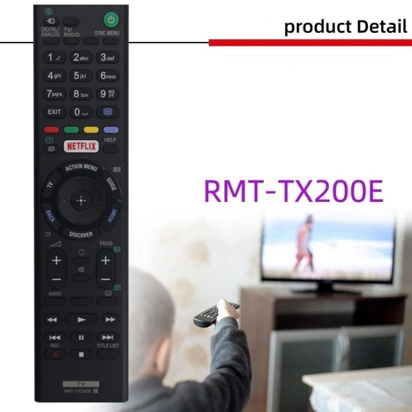 fjernbetjening udskiftning fjernbetjening til Sony RMT-TX200P TX200E TX200 rmt-tx200u