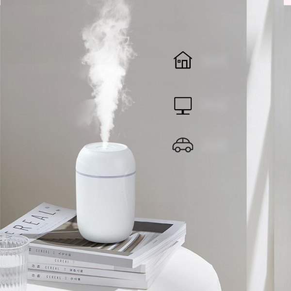 Luftfugter aroma diffuser luftfugter med led lys lyserød