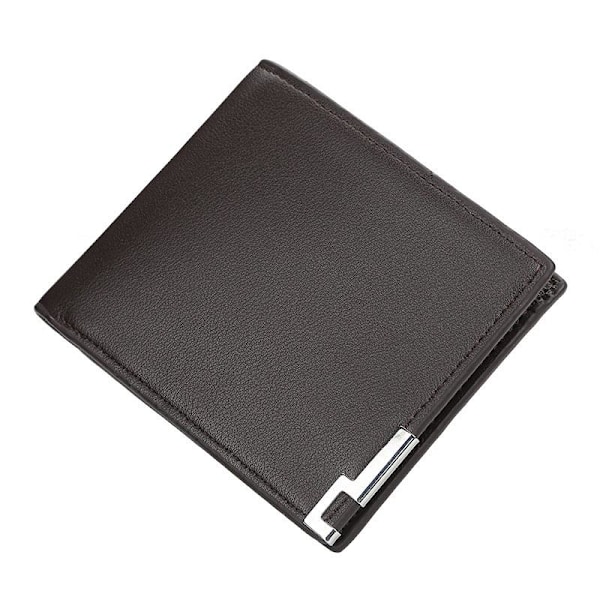 Baellerry Short Style Mænd Business tegnebøger Læder Simple Short sort 11 cm * 9,5 cm * 2 cm