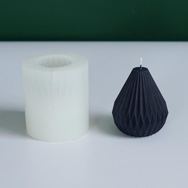 lysformar lys stearinljus DIY gjutformar i silikonform origami