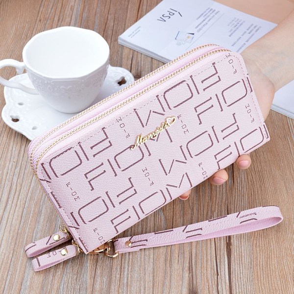 Baellerry Handväskor för damer Mode PU läder Telefonväskor Dampr Ljusrosa 19.5cm*9.5cm*4cm